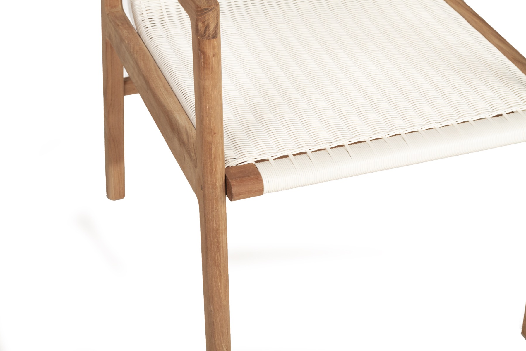 Peninsular Outdoor Chair White, W 56.5cm x D 55cm x H 86cm - Image 8