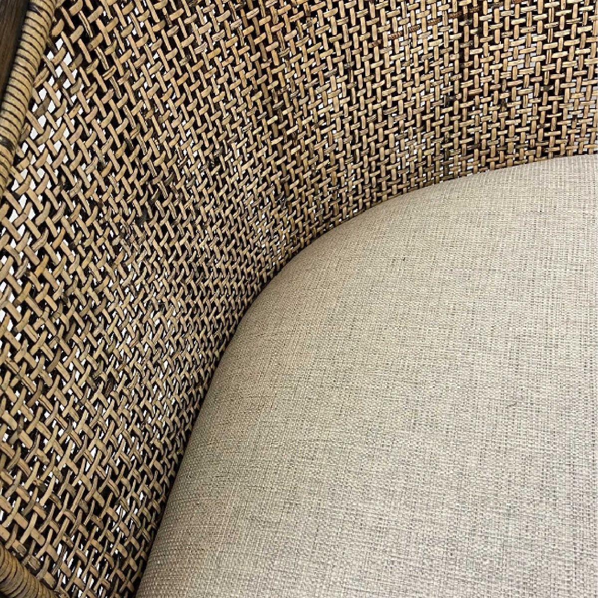 CLEARANCE SALE "Caribbean" British Colonial Style Alfresco Rattan Tub Chair, 63cmL x 61cmW x 85cmH (RRP $599) - Image 7