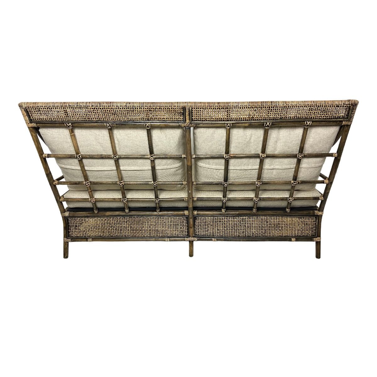 CLEARANCE SALE "Caribbean" British Colonial Style Alfresco 2.5 Seater Rattan Lounge, 165cmL x 89cmW x 95cmH (RRP $1799) - Image 3