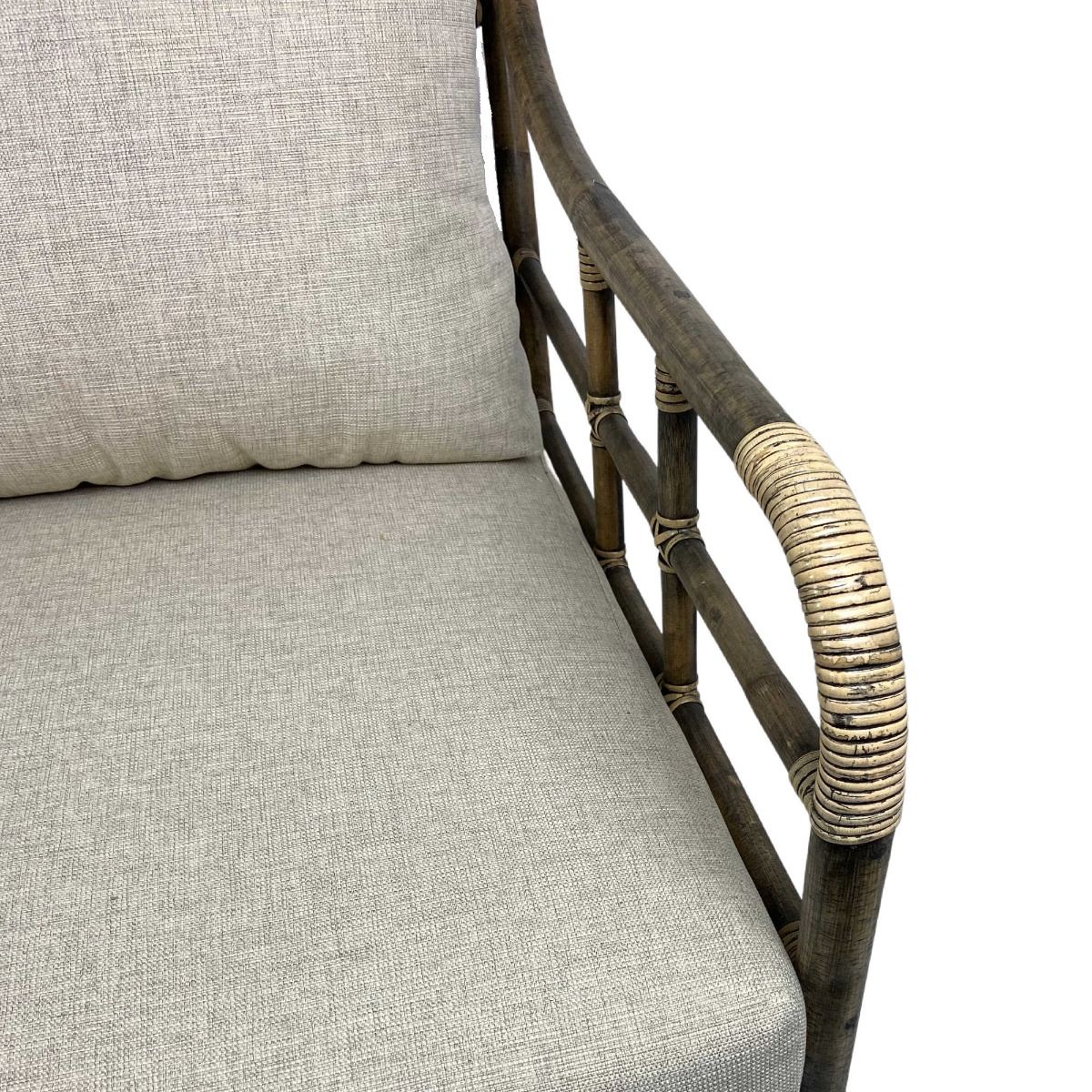 CLEARANCE SALE "Caribbean" British Colonial Style Alfresco 2.5 Seater Rattan Lounge, 165cmL x 89cmW x 95cmH (RRP $1799) - Image 6