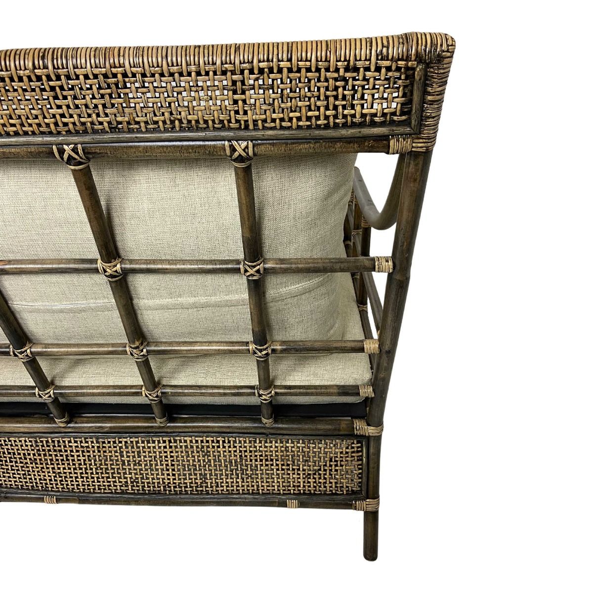CLEARANCE SALE "Caribbean" British Colonial Style Alfresco 2.5 Seater Rattan Lounge, 165cmL x 89cmW x 95cmH (RRP $1799) - Image 7