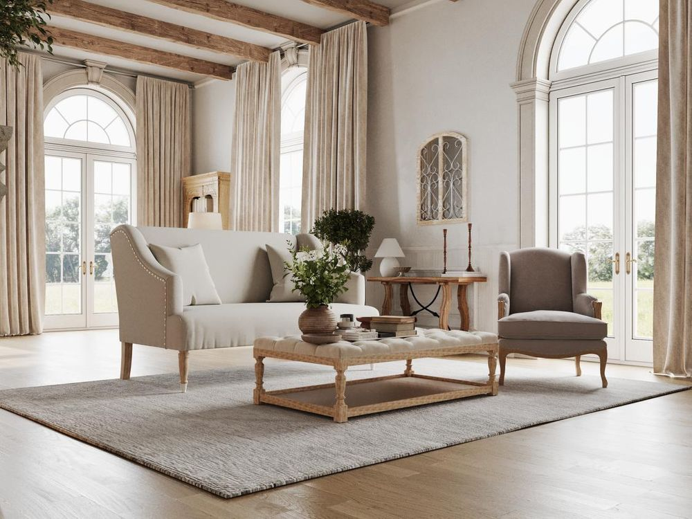 Brittany Long Ottoman, L 140cm W 80cm H 42cm (RRP $1298) - Image 5