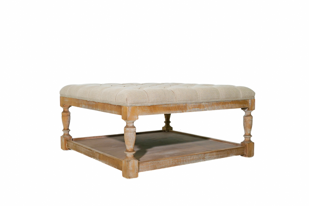 Brittany Square Ottoman, L 90cm W 90cm H 42cm (RRP $1098) - Image 4