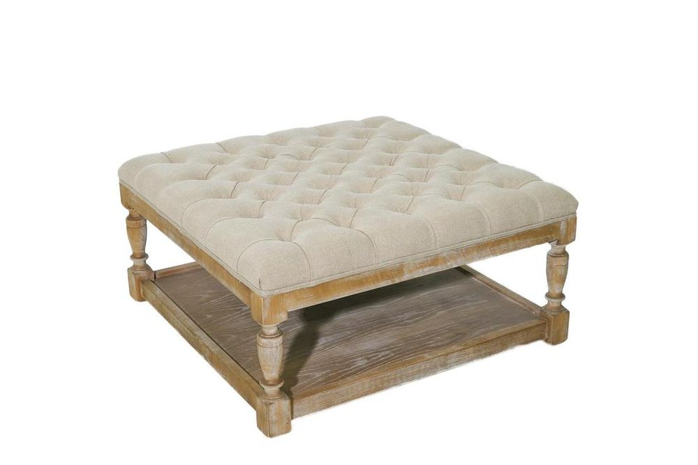 Brittany Square Ottoman, L 90cm W 90cm H 42cm (RRP $1098) - Image 5