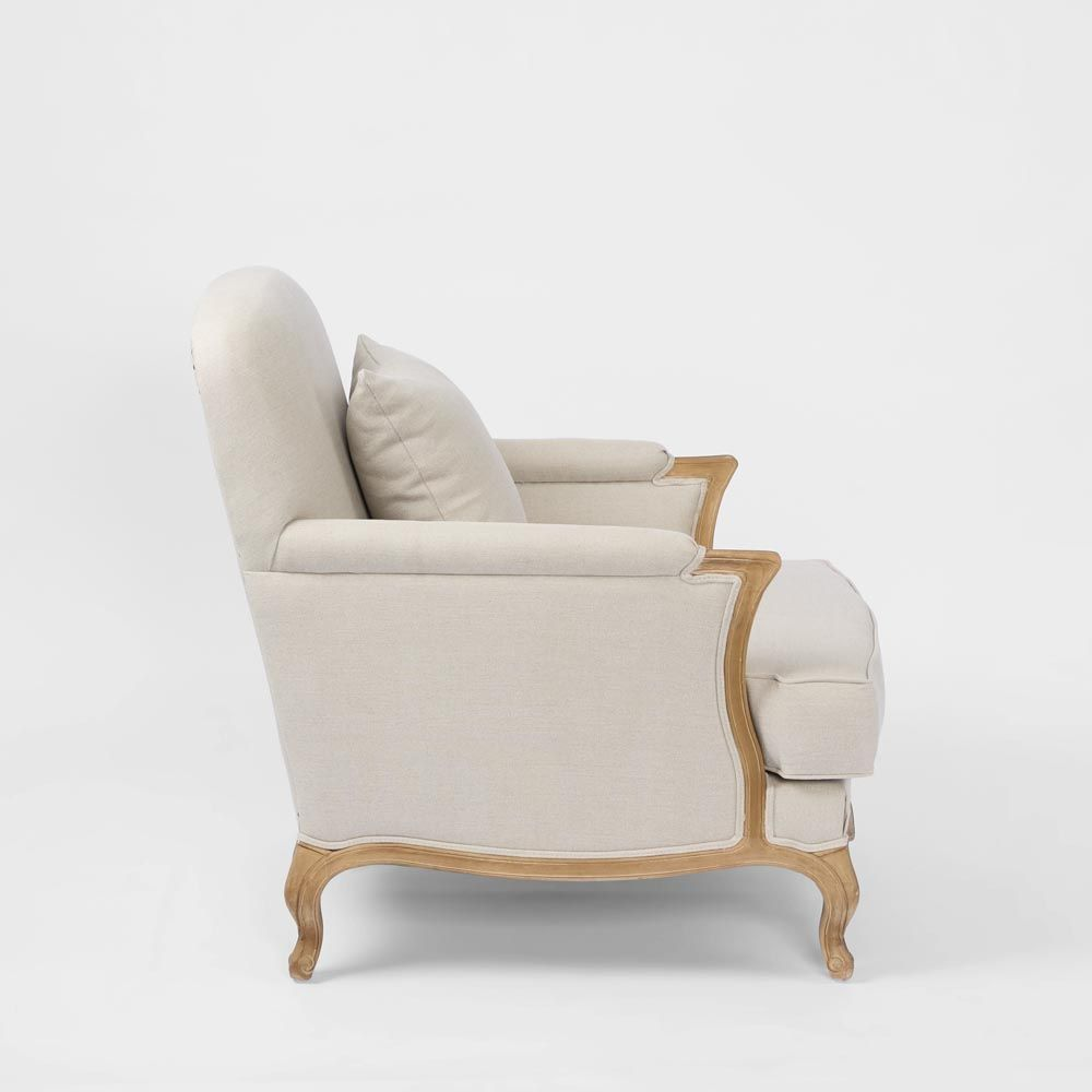 Normandy Bergere Armchair, L 74cm W 92cm H 93cm (RRP $1749) - Image 3