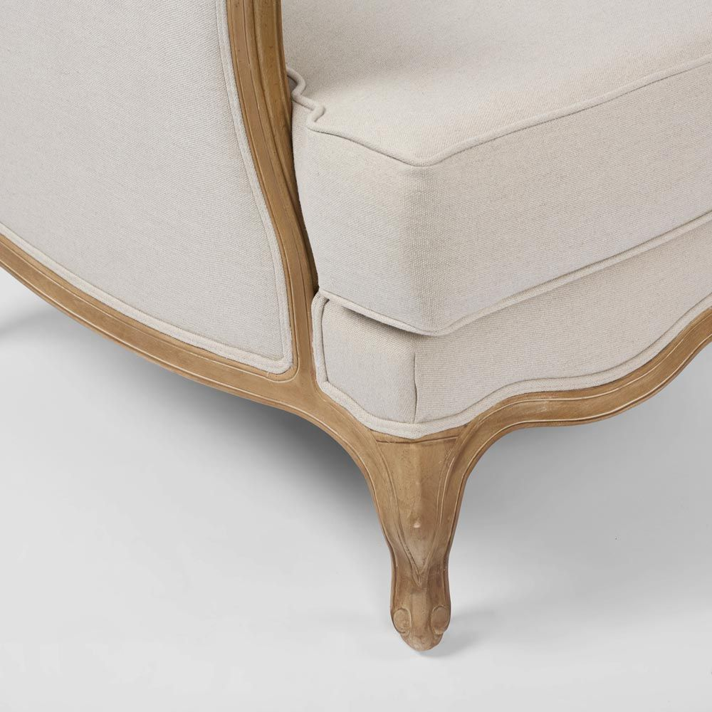 Normandy Bergere Armchair, L 74cm W 92cm H 93cm (RRP $1749) - Image 5