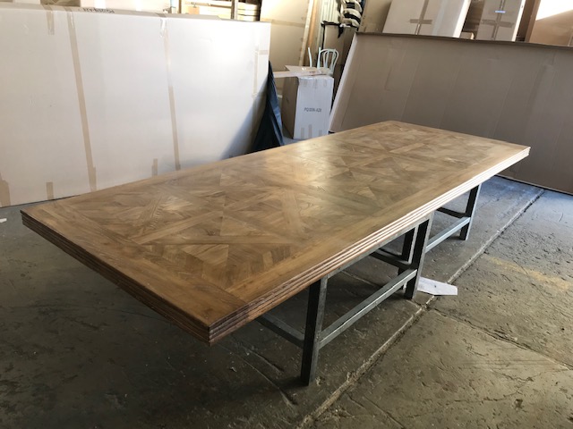 Maison Royale Hamptons Style Dining Table Recycled Elm, 320cmL x 120cmD x 77cmH (RRP $5499) - Image 6