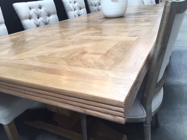 Maison Royale Hamptons Style Dining Table Recycled Elm, 320cmL x 120cmD x 77cmH (RRP $5499) - Image 3