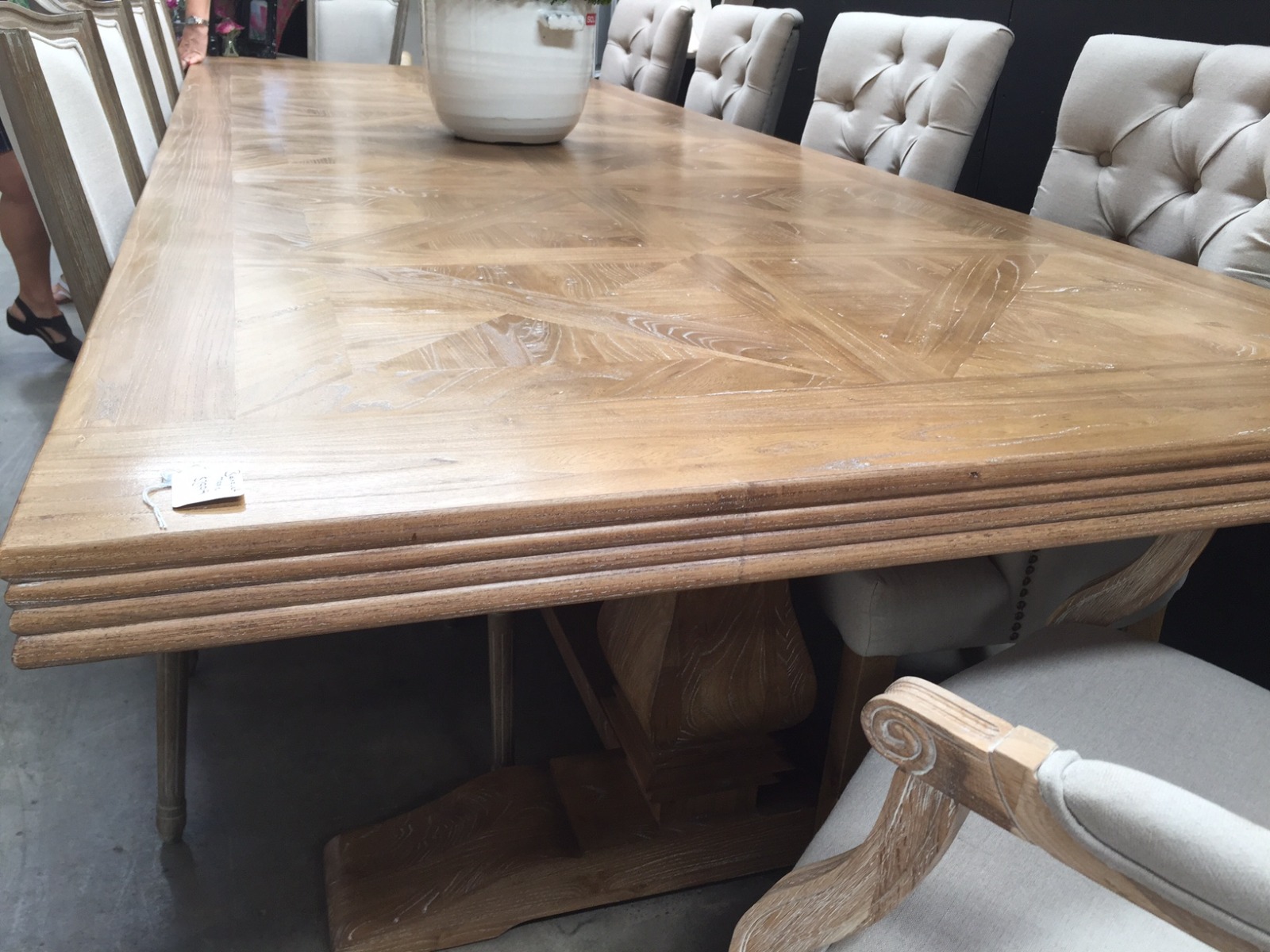 Maison Royale Hamptons Style Dining Table Recycled Elm, 320cmL x 120cmD x 77cmH (RRP $5499) - Image 2