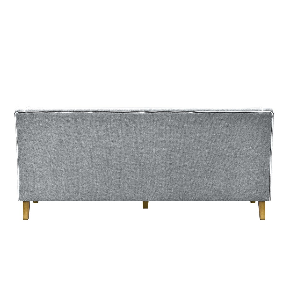 Bondi Hamptons 3 Seat Sofa Grey/White Piping, W 215cm D 95cm H 94cm (RRP $2499) - Image 8