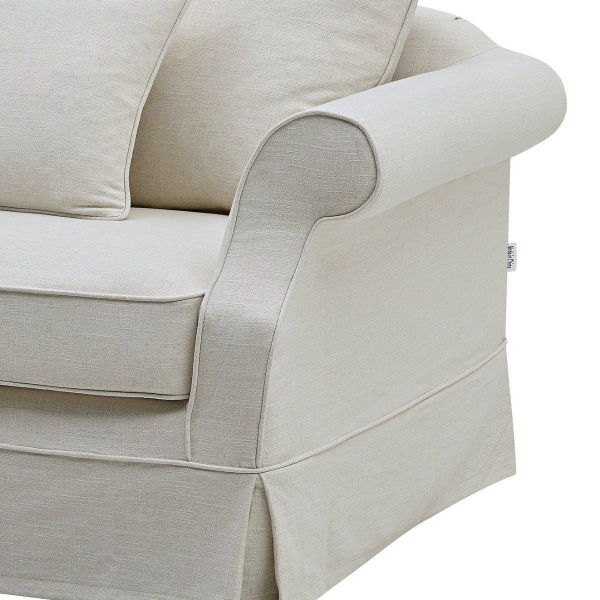 Avalon Hamptons 3 Seat Sofa Ivory, W 226cm D 96cm H 81cm (RRP $3299) - Image 5
