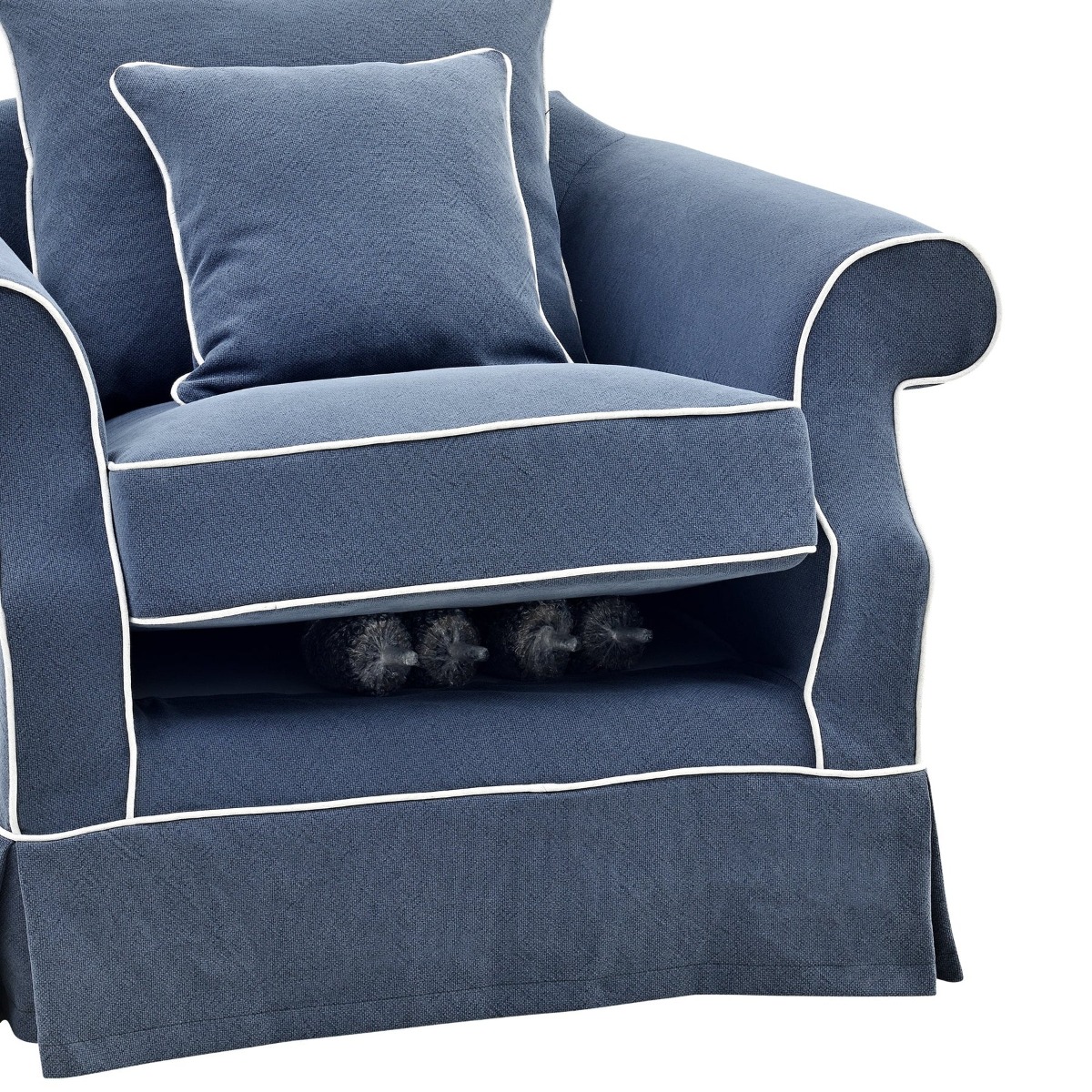 Avalon Hamptons Armchair Navy, W 109cm D 96cm H 81cm (RRP $1849) - Image 9