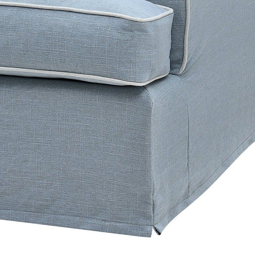 Slip Cover Only - Byron Hamptons 3 Seat Sofa Beach, W 223cm D 96cm H 78cm (RRP $999) - Image 3