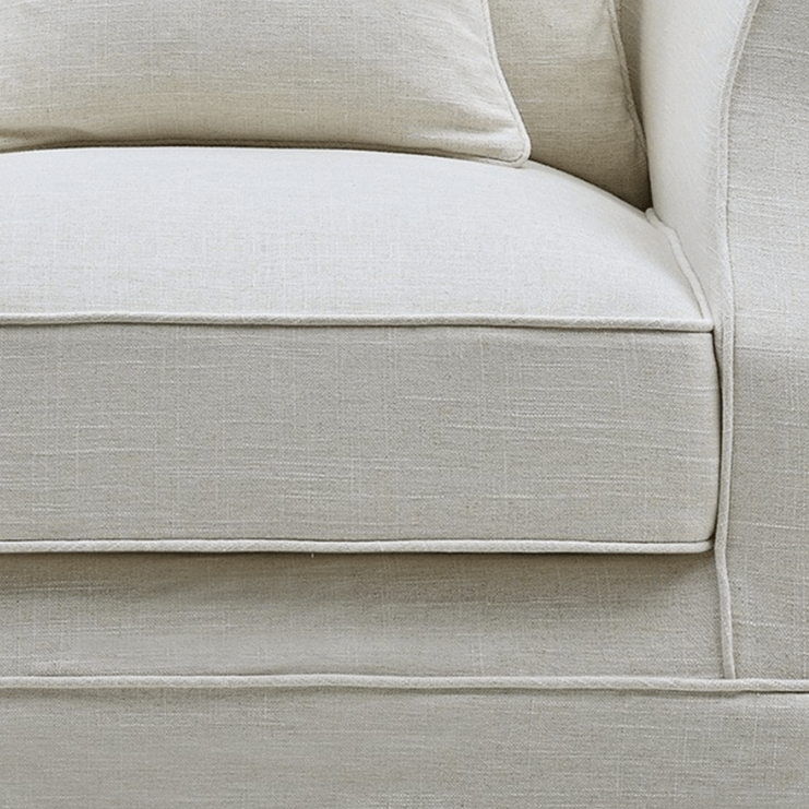 Avalon Hamptons Armchair Ivory, W 109cm D 96cm H 81cm (RRP $1899) - Image 4