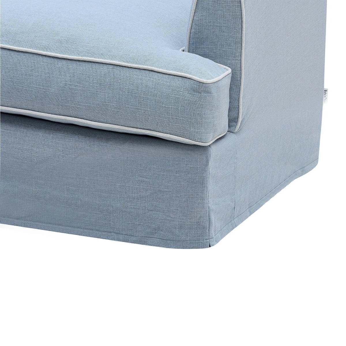 Slip Cover Only - Byron Hamptons 3 Seat Sofa Beach, W 223cm D 96cm H 78cm (RRP $999) - Image 4