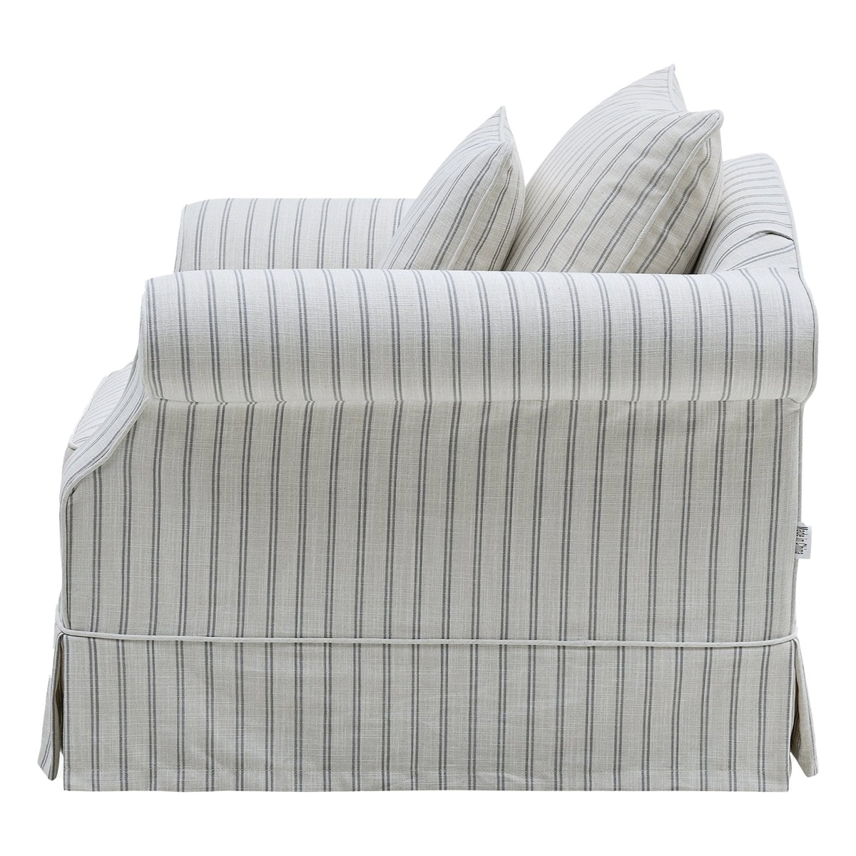 Avalon Hamptons Armchair Stone Stripe, W 109cm D 96cm H 81cm (RRP $1899) - Image 8