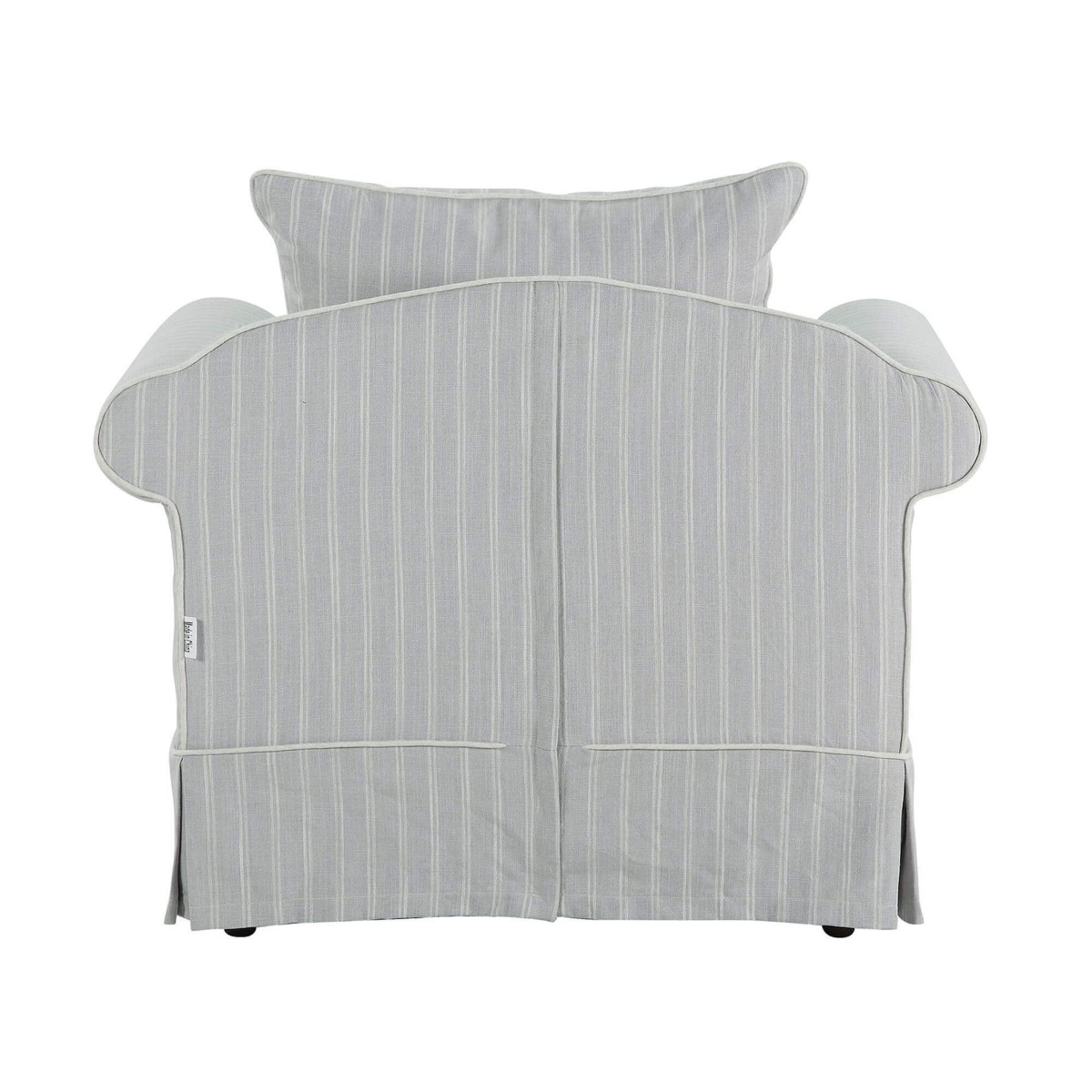Slip Cover Only - Avalon Hamptons Armchair Cloud Stripe, W 109cm D 96cm H 81cm (RRP $699) - Image 7