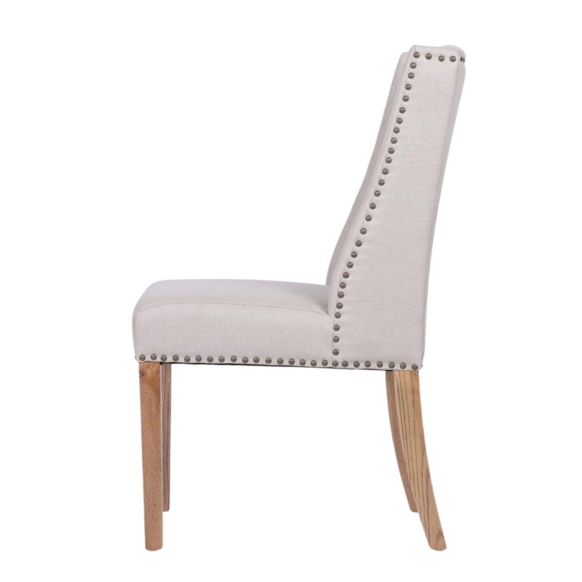 Ithaca Dining Chair Beige, W 53cm D 65cm H 95cm (RRP $479) - Image 3