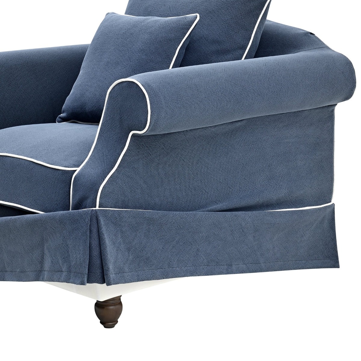 Avalon Hamptons Armchair Navy, W 109cm D 96cm H 81cm (RRP $1849) - Image 4