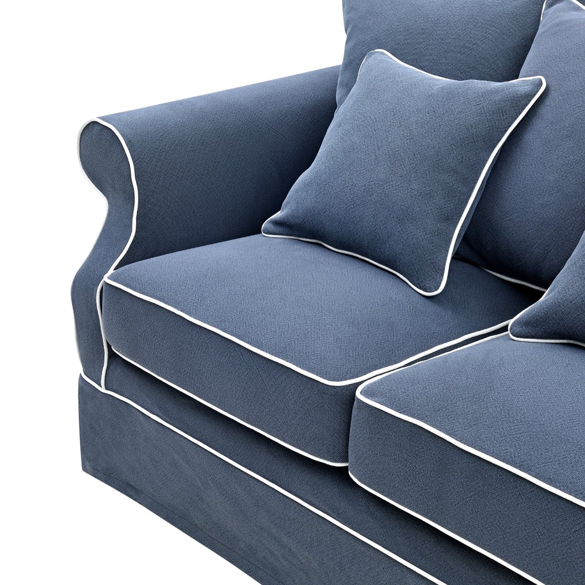 Avalon Hamptons 2 Seat Sofa Navy, W 174cm D 96cm H 81cm (RRP $2599) - Image 5