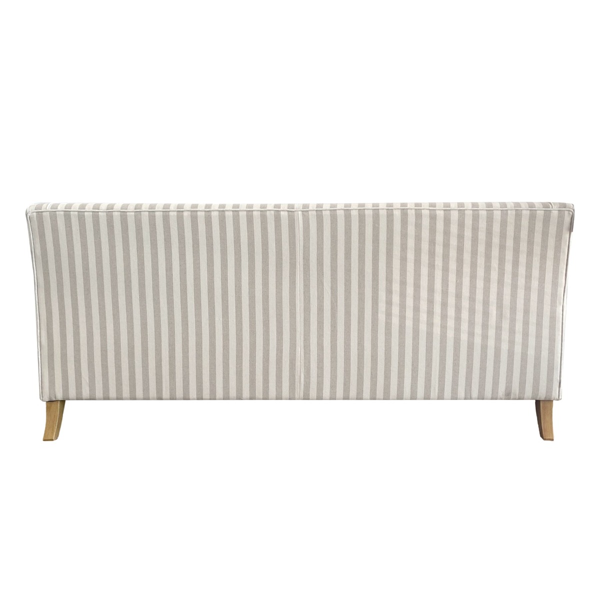 Bondi Hamptons 3 Seat Sofa Natural Stripe W/White Piping, W 215cm D 95cm H 94cm (RRP $2499) - Image 4