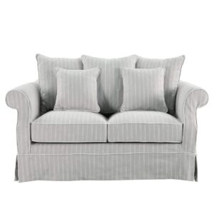 Avalon Hamptons 2 Seat Sofa Cloud Stripe, W 174cm D 96cm H 81cm (RRP $2599)