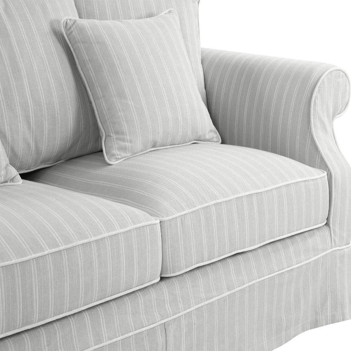 Avalon Hamptons 3 Seat Sofa Cloud Stripe, W 226cm D 96cm H 81cm (RRP $3299) - Image 11