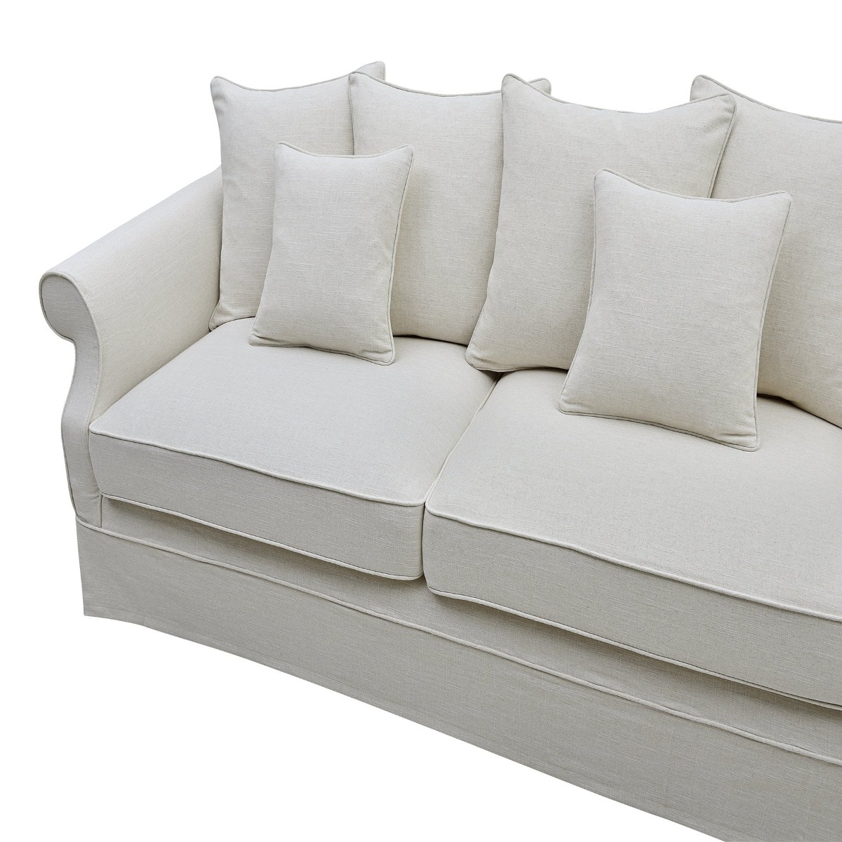 Avalon Hamptons 3 Seat Sofa Ivory, W 226cm D 96cm H 81cm (RRP $3299) - Image 7