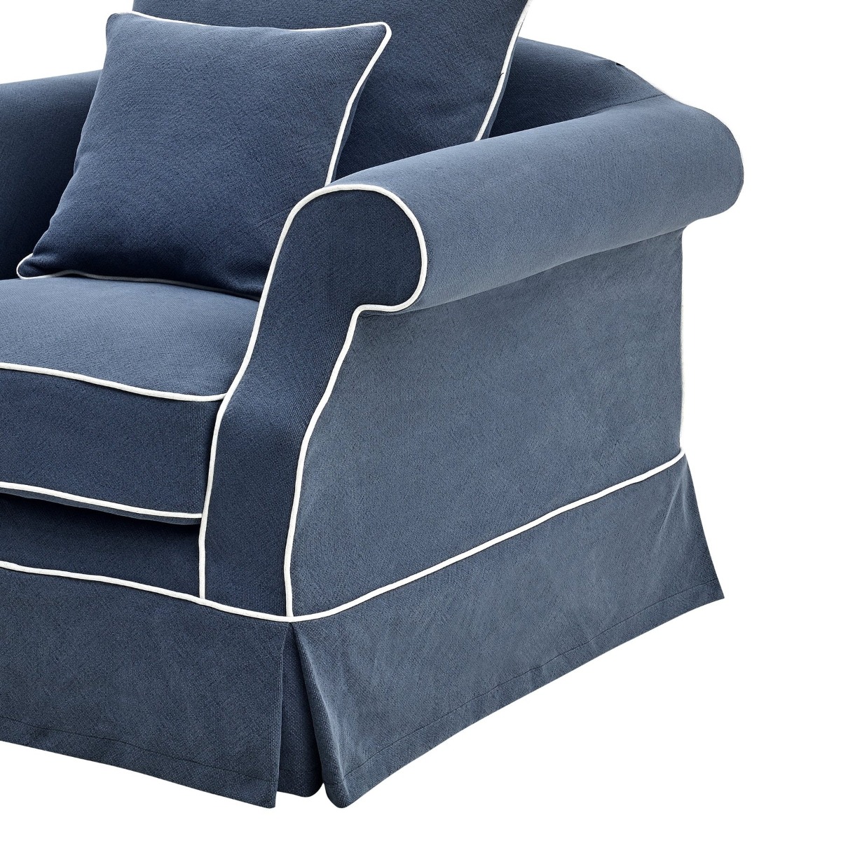 Avalon Hamptons Armchair Navy, W 109cm D 96cm H 81cm (RRP $1849) - Image 7