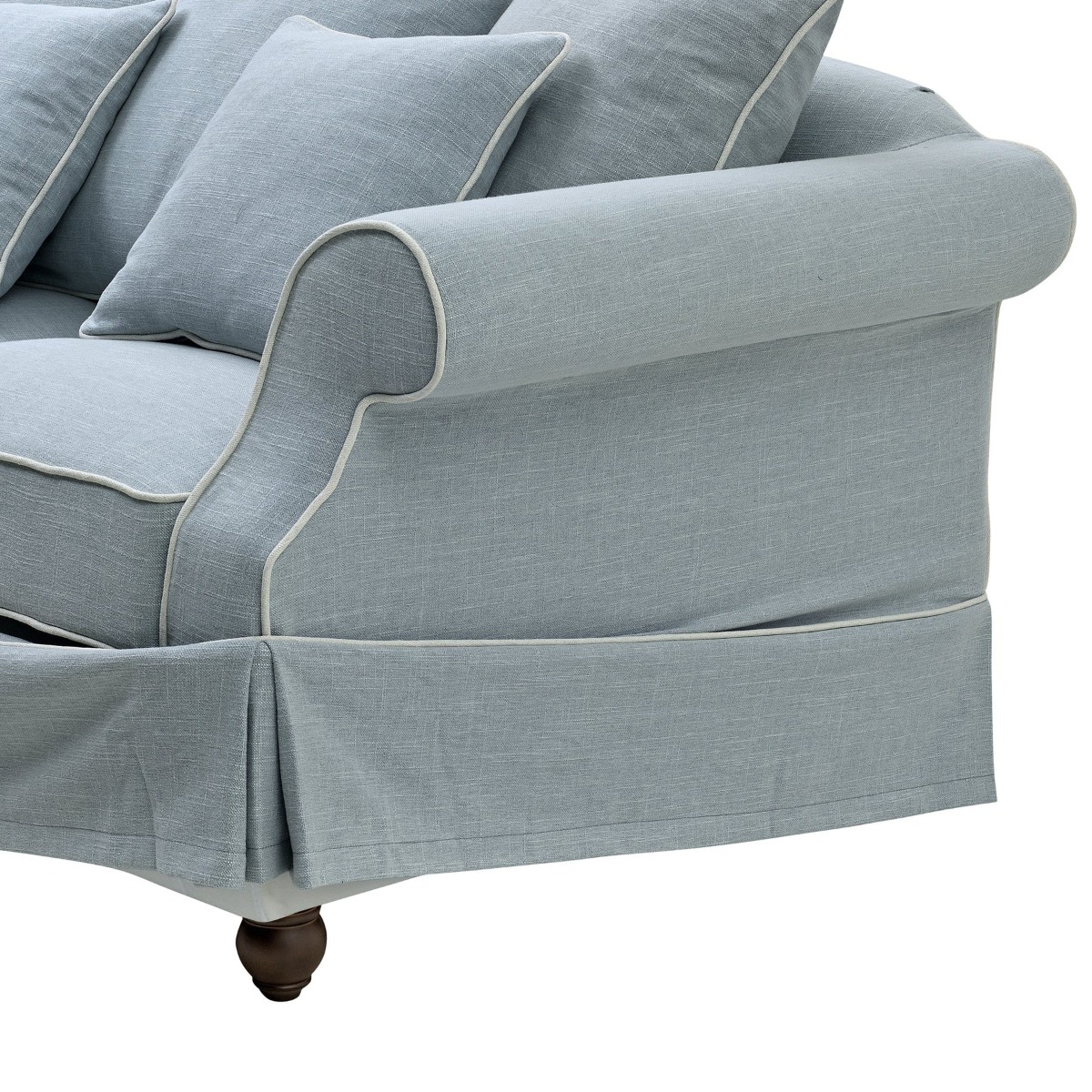Slip Cover Only - Avalon Hamptons 2 Seat Sofa Beach, W 174cm D 96cm H 81cm (RRP $799) - Image 3