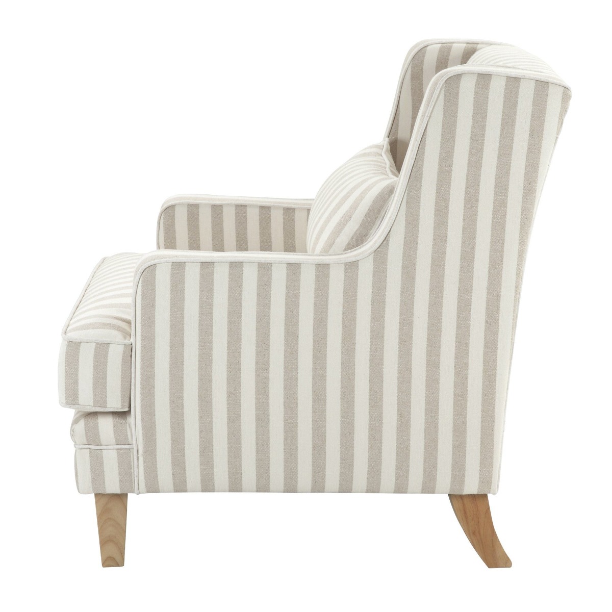 Bondi Hamptons Armchair Natural Stripe, W 92cm D 85cm H 94cm (RRP $1499) - Image 4