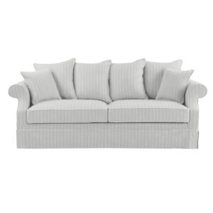 Avalon Hamptons 3 Seat Sofa Cloud Stripe, W 226cm D 96cm H 81cm (RRP $3299)