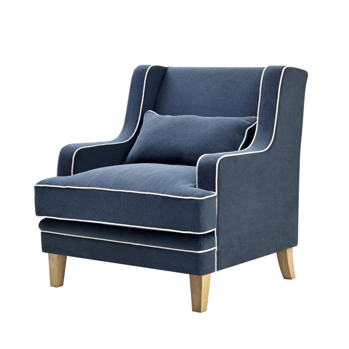 Bondi Hamptons Armchair Navy, W 92cm D 85cm H 94cm (RRP $1499) - Image 11