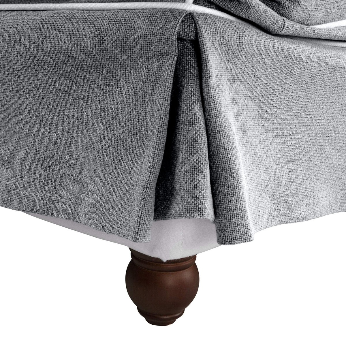 Noosa Hamptons Armchair Grey with White Piping, W 91cm D 90cm H 80cm (RRP $1699) - Image 3