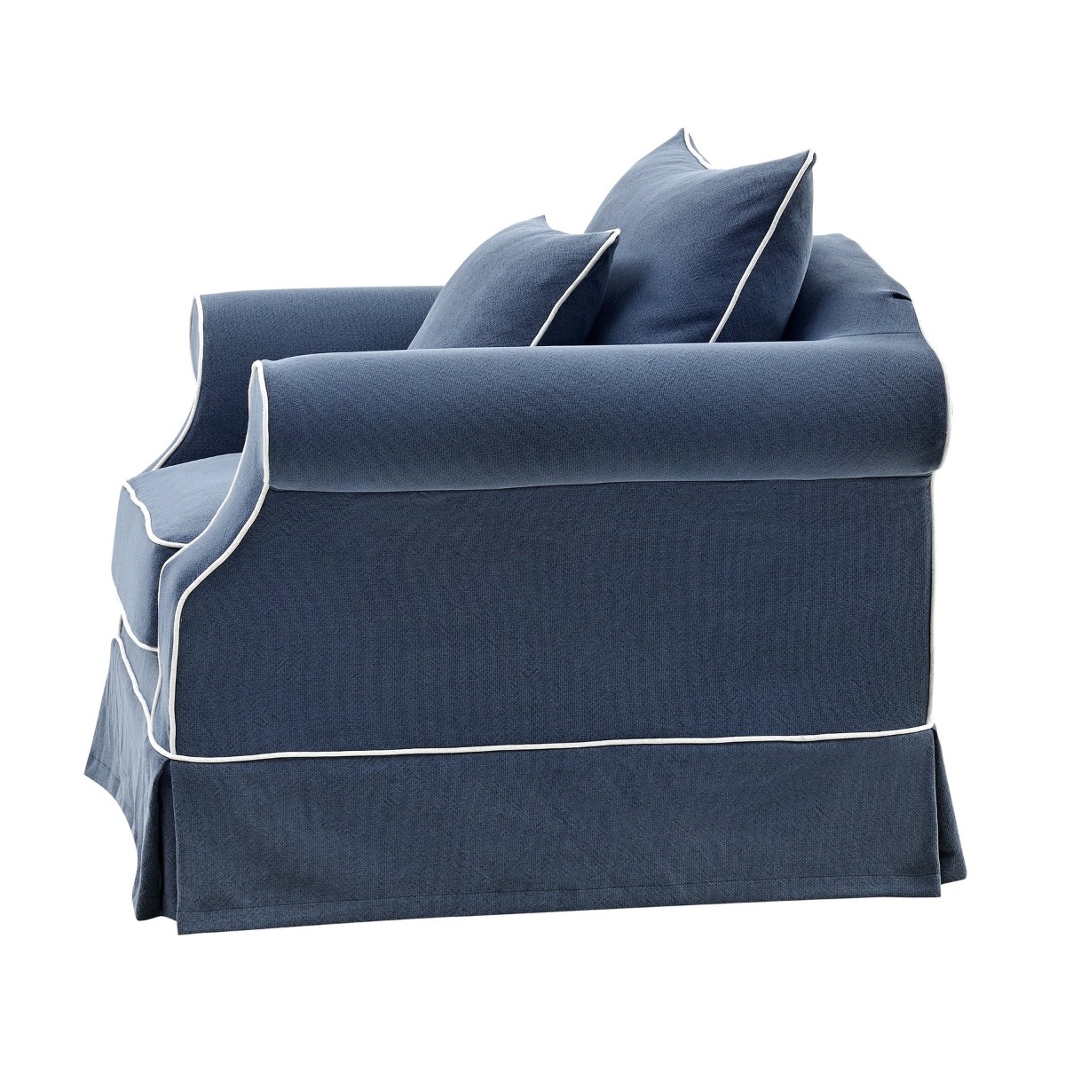 Avalon Hamptons Armchair Navy, W 109cm D 96cm H 81cm (RRP $1849) - Image 3