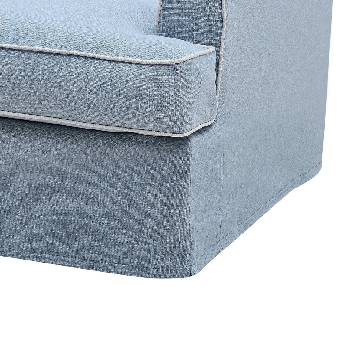 Slip Cover Only - Byron Hamptons Armchair Beach, W 99cm D 96cm H 78cm (RRP $699) - Image 4
