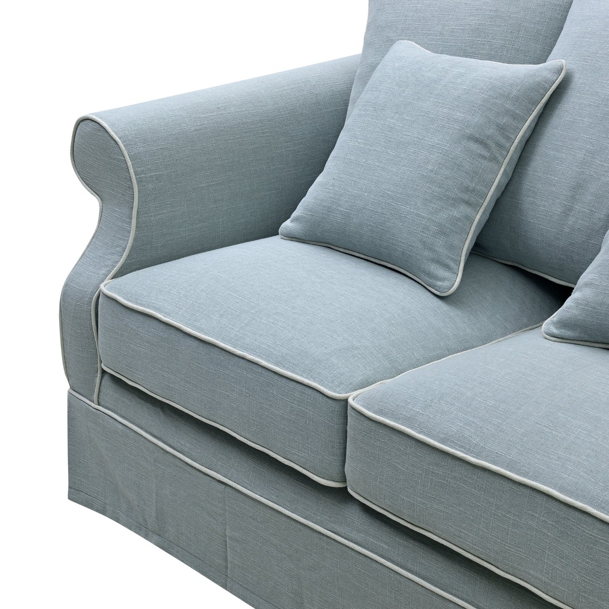 Slip Cover Only - Avalon Hamptons 2 Seat Sofa Beach, W 174cm D 96cm H 81cm (RRP $799) - Image 7