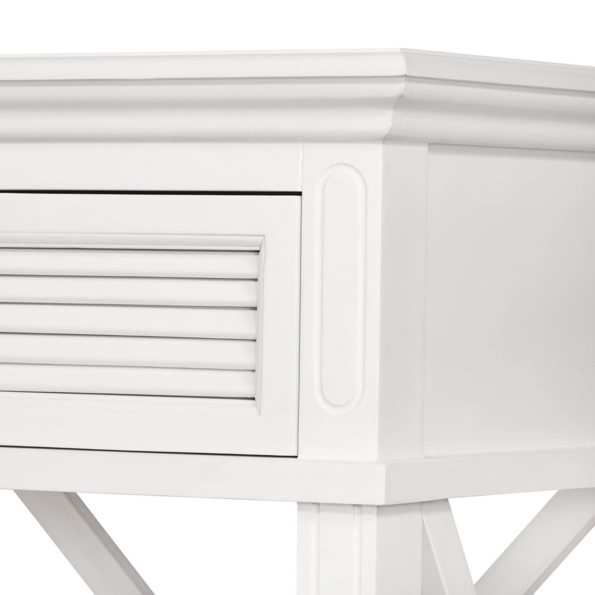 West Beach 2 Drawer Hamptons 130cm Console White, W 130cm D 50cm H 85cm (RRP $1099) - Image 5