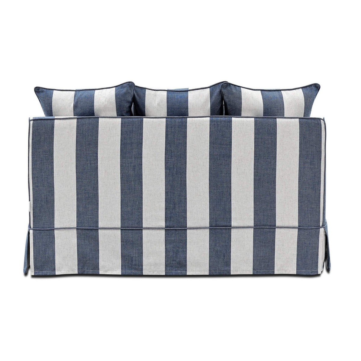 Noosa Hamptons 2 Seat Sofa Denim/Cream Stripe, W 170cm D 91cm H 80cm (RRP $2279) - Image 5