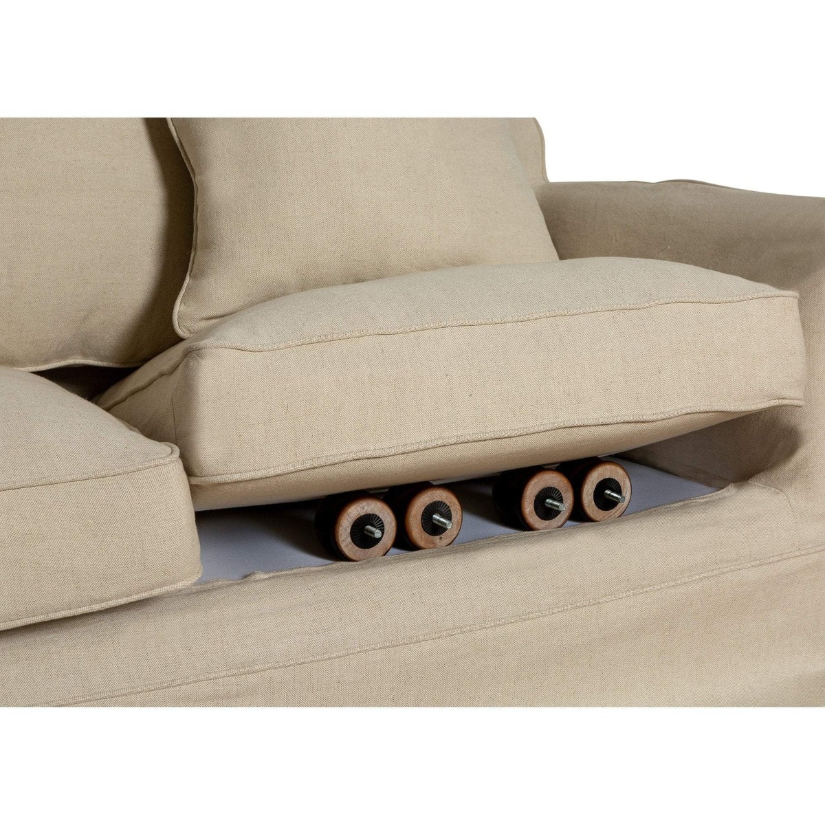 Noosa Hamptons 2 Seat Sofa Beige, W 170cm D 91cm H 80cm (RRP $2279) - Image 5