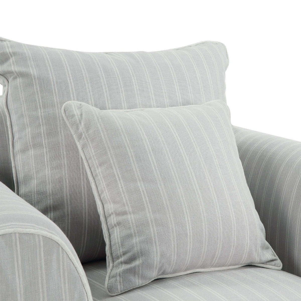 Slip Cover Only - Avalon Hamptons Armchair Cloud Stripe, W 109cm D 96cm H 81cm (RRP $699) - Image 4