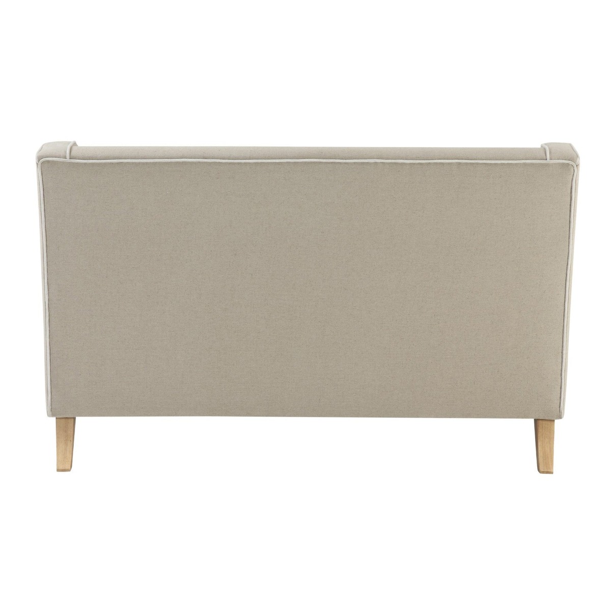 Bondi Hamptons 2 Seat Sofa Natural W/White Piping, W 155cm D 92cm H 94cm (RRP $1999) - Image 4