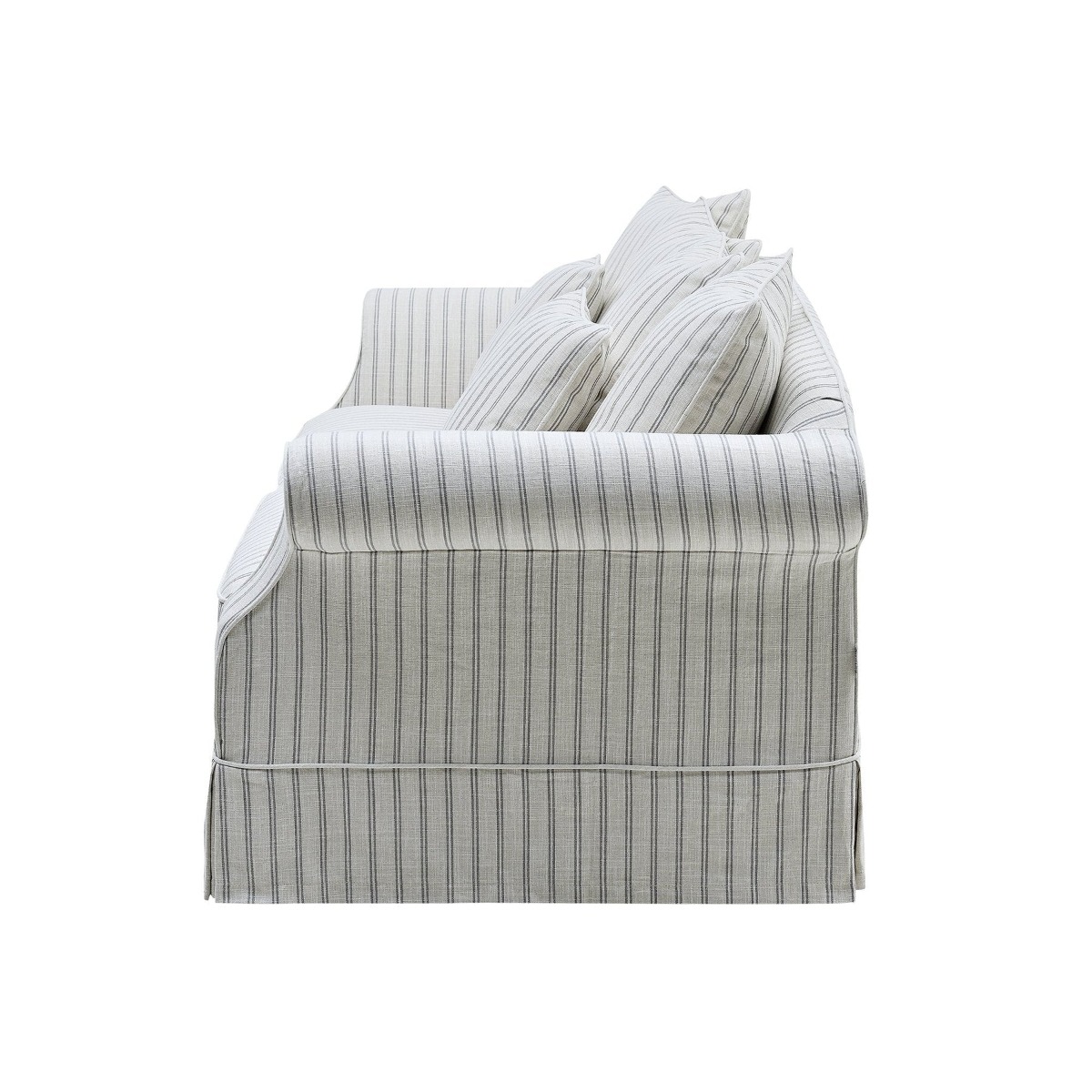 Avalon Hamptons 3 Seat Sofa Stone Stripe, W 226cm D 96cm H 81cm (RRP $3299) - Image 9