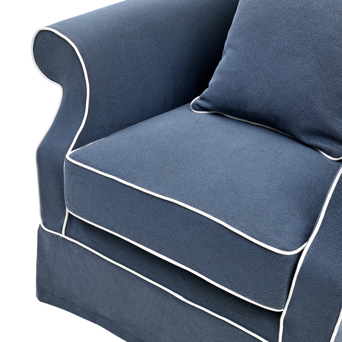 Avalon Hamptons Armchair Navy, W 109cm D 96cm H 81cm (RRP $1849) - Image 5
