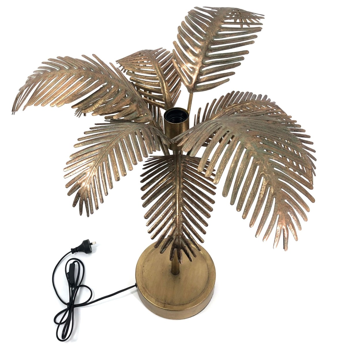 Azalea Table Lamp Antique Gold, W50cm D46cm H71cm (RRP $249) - Image 2