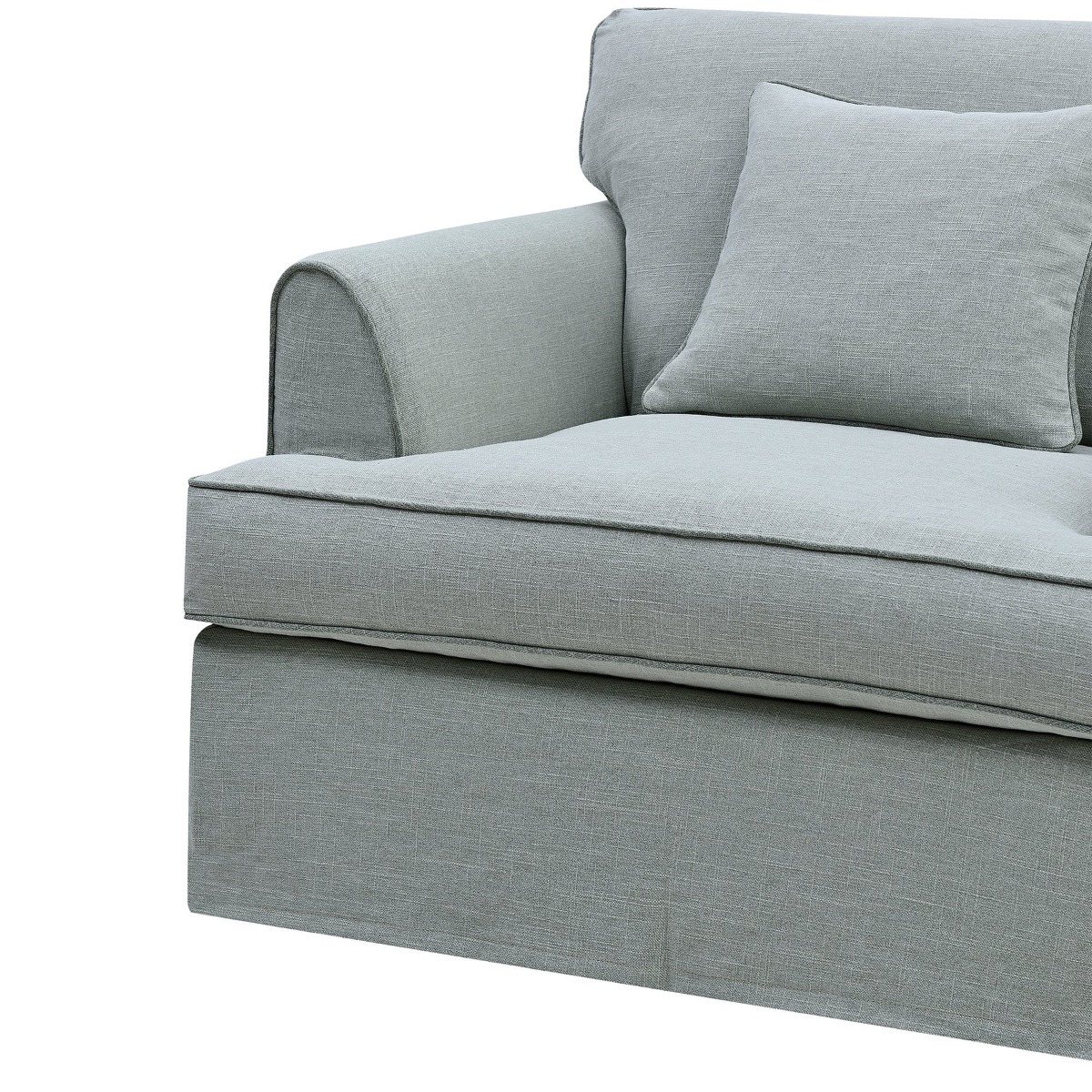 Slip Cover Only - Byron Hamptons Armchair Sage, W 99cm D 96cm H 78cm (RRP $699) - Image 6