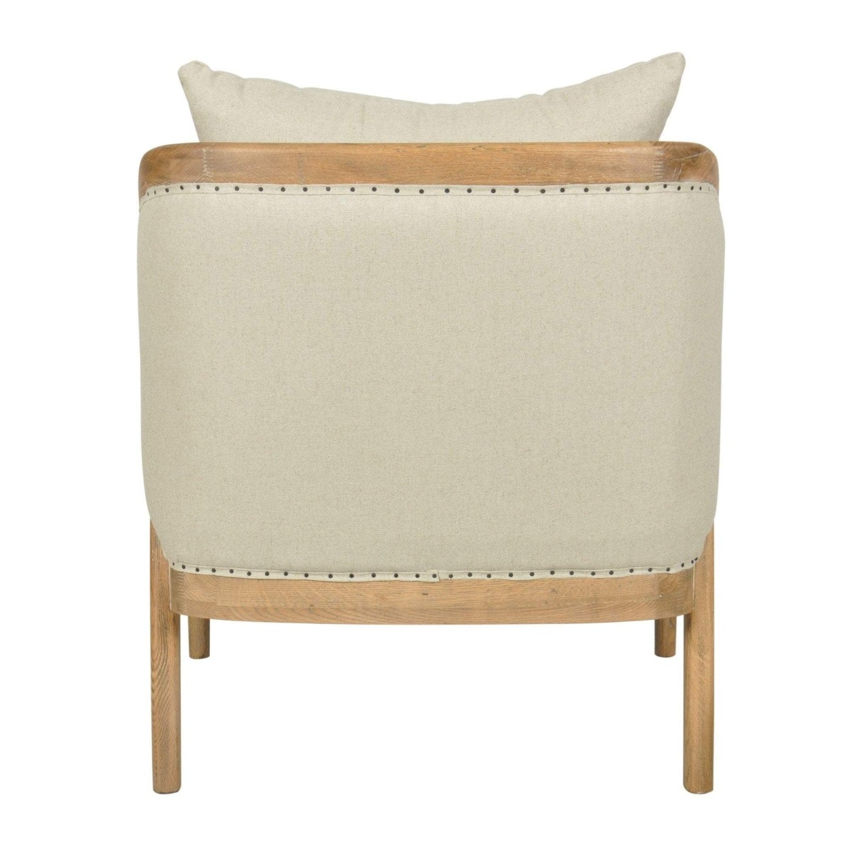 Asteria Armchair Linen Blend Natural, W 91cm D 76cm H 81cm (RRP $1299) - Image 7