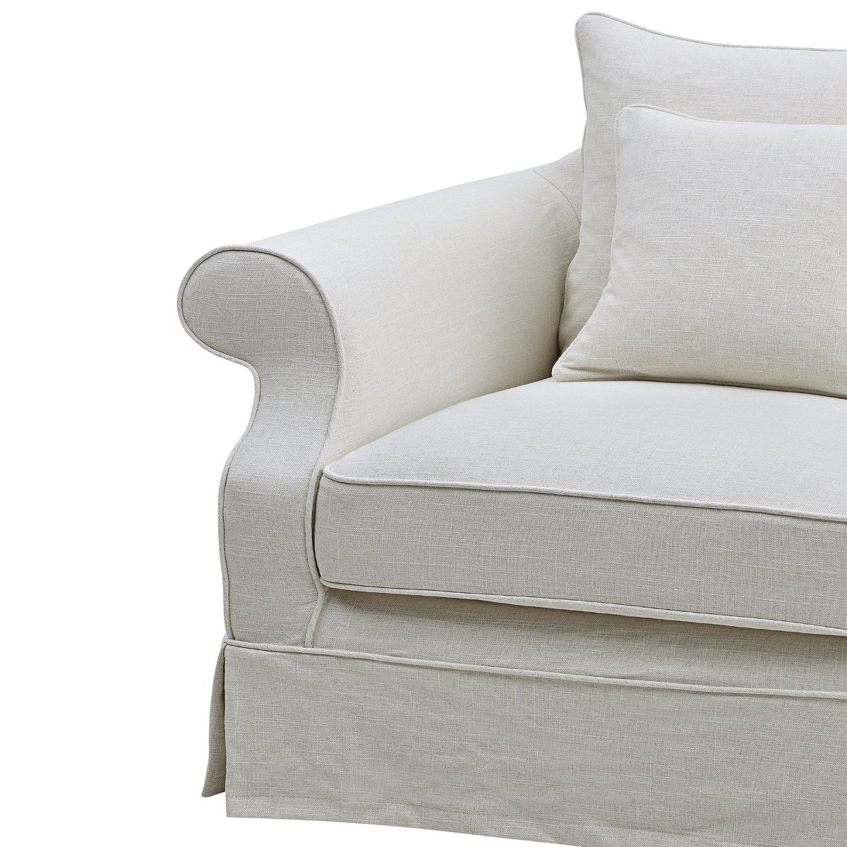 Avalon Hamptons Armchair Ivory, W 109cm D 96cm H 81cm (RRP $1899) - Image 5