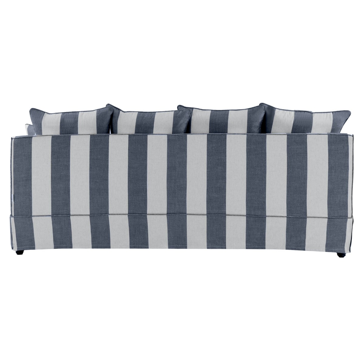 Noosa Hamptons 3 Seat Sofa Denim/Cream Stripe, W 221cm D 91cm H 80cm (RRP $3299) - Image 8