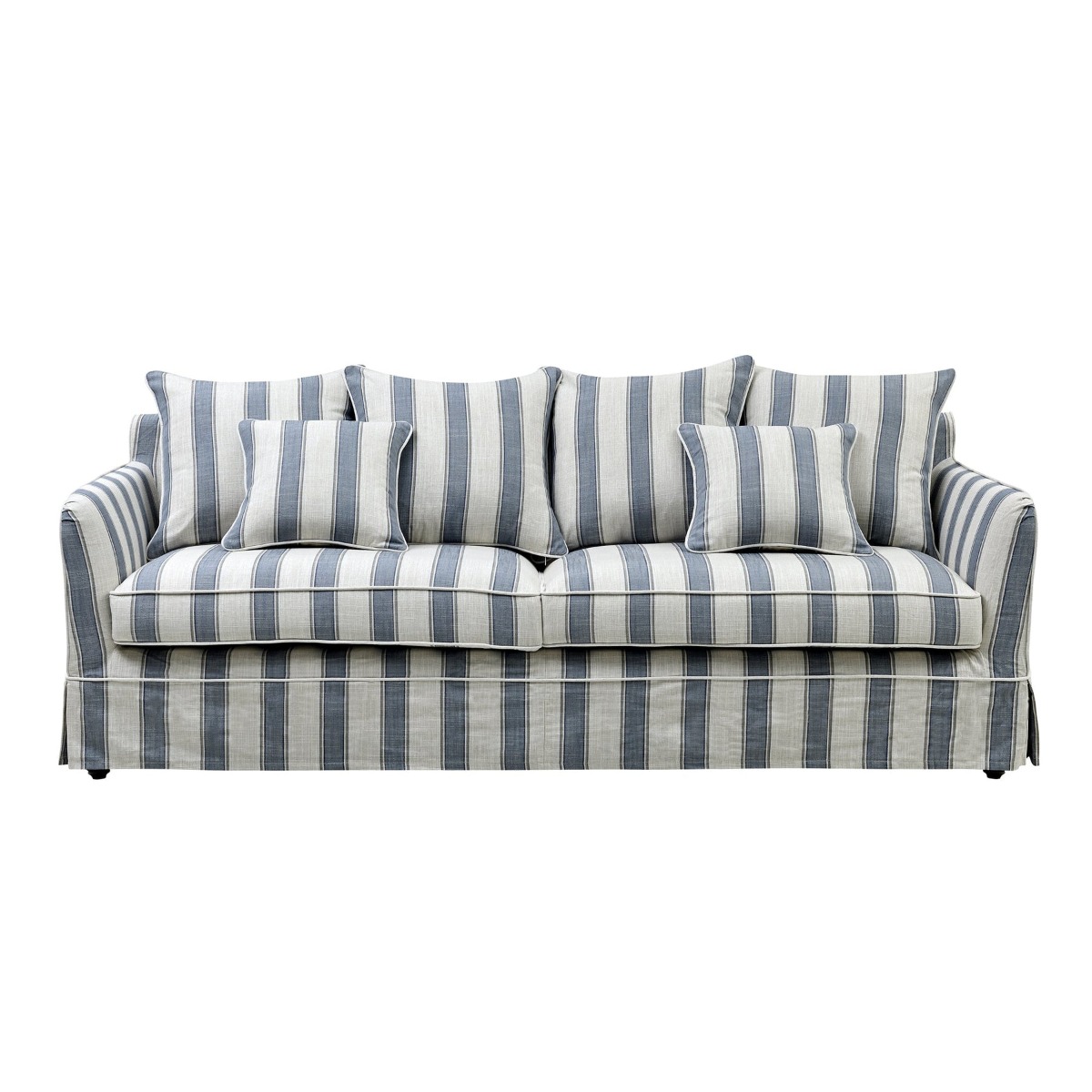 Slip Cover Only - Byron Hamptons 2.5 Seat Sofa Blue Sky, W 190cm D 96cm H 78cm (RRP $899) - Image 11